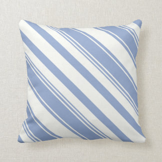 Cojín Decorativo Rayas diagonales azules de la serenidad