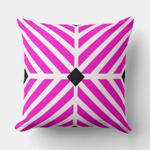Cojín Decorativo Rayas diagonales rosadas