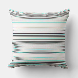 Cojín Decorativo Rayas grises de aqua lindas