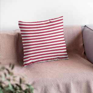 Cojín Decorativo Rayas Magenta Modernas