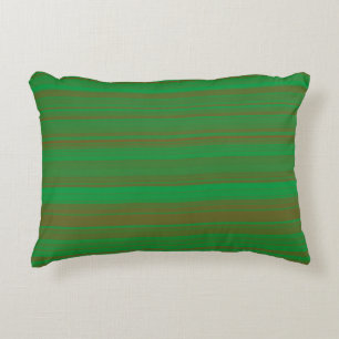Cojín Decorativo Rayas Marrones Verdes