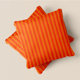 Cojín Decorativo Rayas Naranjas naranjas y oscuras