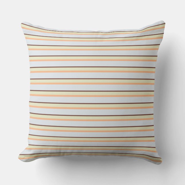Cojín Decorativo rayas pastel bonito (Anverso)