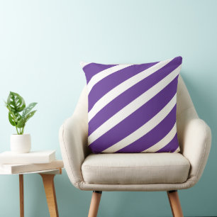 Cojín Decorativo Rayas Purpura