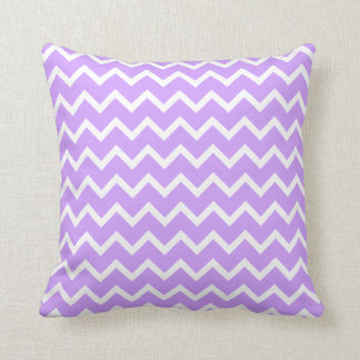 Cojín Decorativo Rayas púrpuras y blancas del zigzag