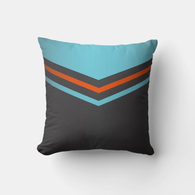 Cojín Decorativo Rayas retro personalizar (Anverso)