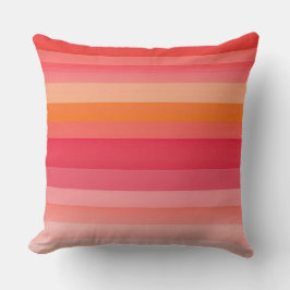 Cojín Decorativo rayas rosas y naranjas