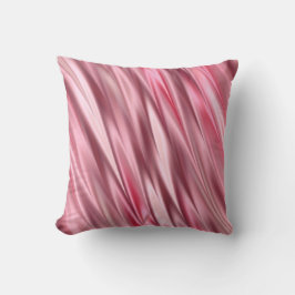 Cojín Decorativo Rayas sombreadas satén rosado del flamenco