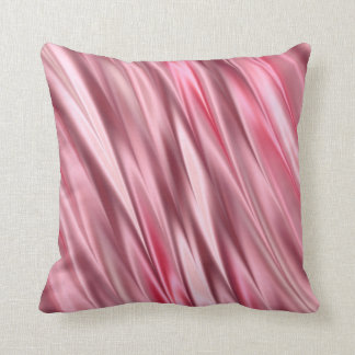 Cojín Decorativo Rayas sombreadas satén rosado del flamenco
