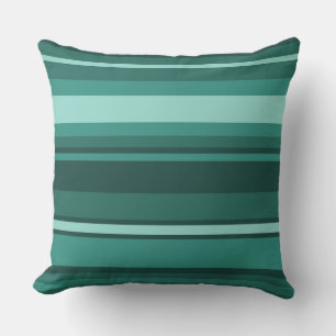 Cojín Decorativo rayas verde azuladas