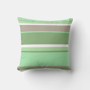Cojín Decorativo Rayas verdes pálidas