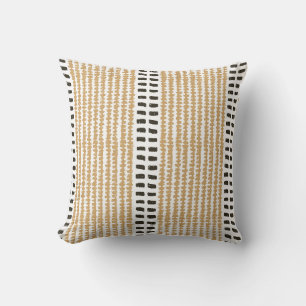 Cojín Decorativo Rayas versátiles modernas simples amarillo negro c