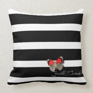 Cojín Decorativo Rayas y mariposas