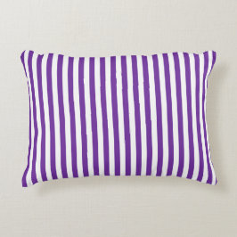 Cojín Decorativo Rayas y Sólido Morado