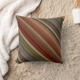 Cojín Decorativo Rayo verde y melocotón de roble calvo de otoño