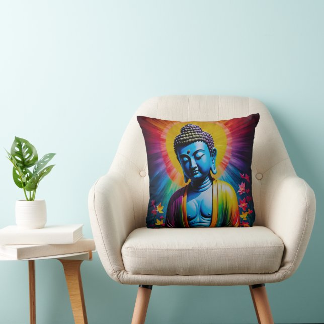 Cojín Decorativo Rayos sagrados de paz de Buda (Silla)