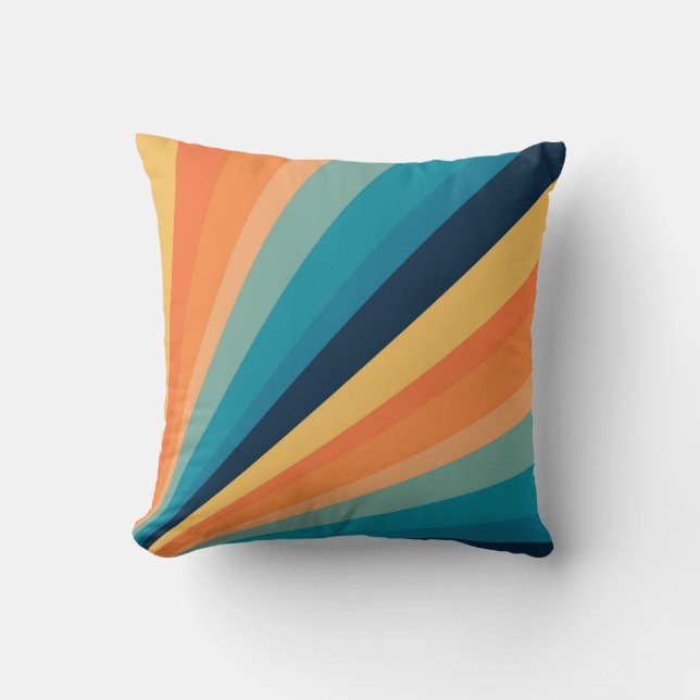 Cojín Decorativo Rayos solares retro (Anverso)
