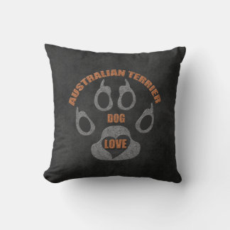 Cojín Decorativo Raza australiana de perro con carbón vegetal