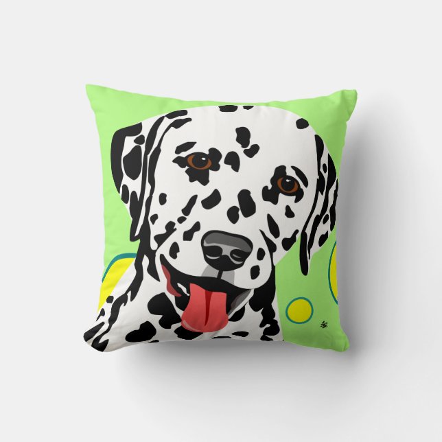 Cojín Decorativo Raza de perro dálmata (Anverso)