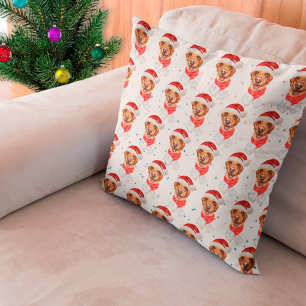 Cojín Decorativo Raza de perro Labrador Navidad