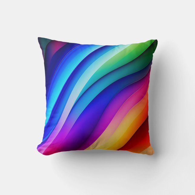 Cojín Decorativo Razas de arcoiris (Anverso)