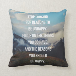 Cojín Decorativo Razones para ser cita feliz