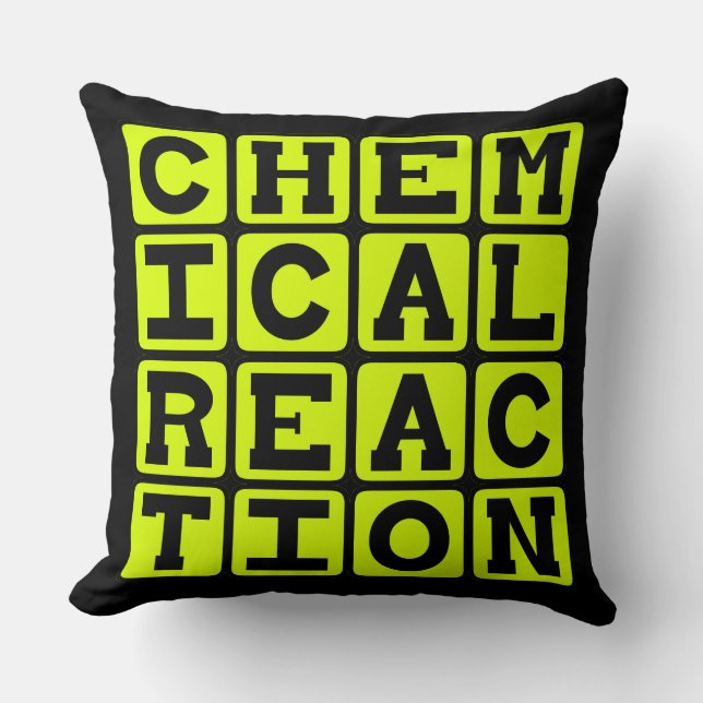 Cojín Decorativo Reacción química (Anverso)