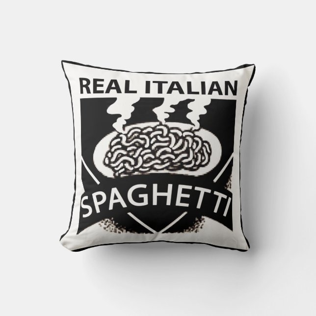 Cojín Decorativo Real Espagueti Italiano (Anverso)