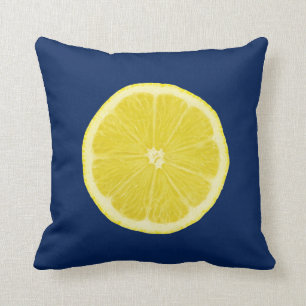 Cojín Decorativo Rebanada de la fruta cítrica del naranja y del