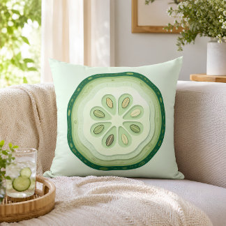 Cojín Decorativo Rebanada de pepino