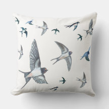 Rebaño de aves tragaperras que vuelan