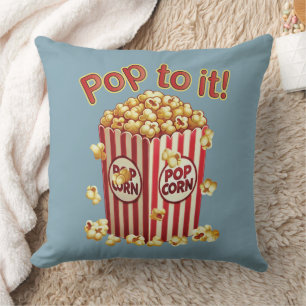 Cojín Decorativo Rebosante de Estilo - "¡Pop a ello!"