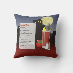 Cojín Decorativo Receta de Bloody Mary