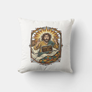 Cojín Decorativo Recibo de compras en línea borracho de Jesús la ma