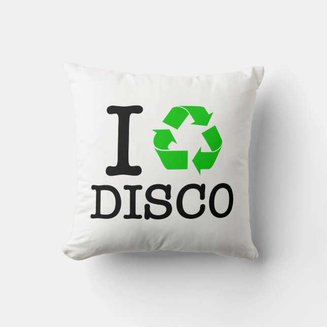 Cojín Decorativo Reciclar Disco (Anverso)