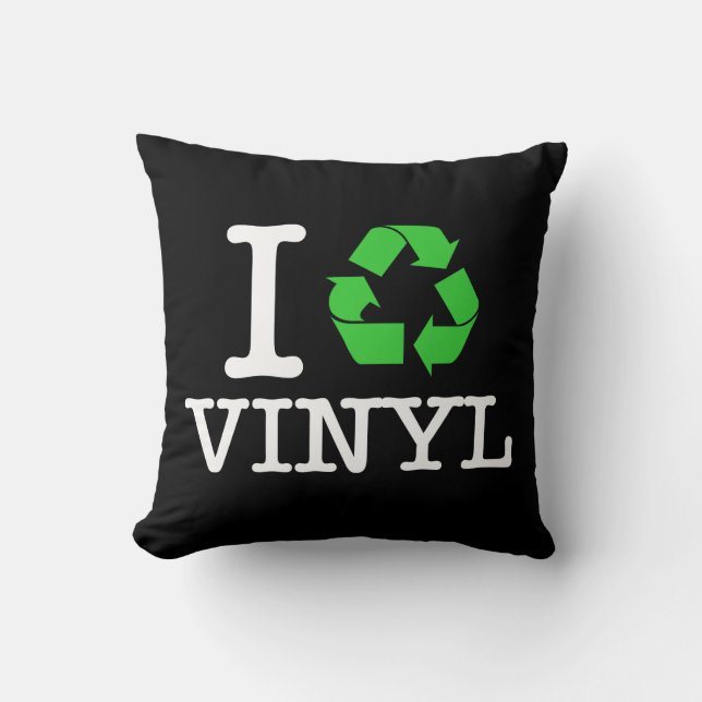 Cojín Decorativo Reciclar vinilo (Anverso)