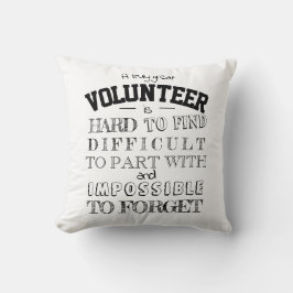 Cojín Decorativo Reconocimiento voluntario Gracias guión de regalo