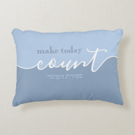 Cojín Decorativo Recordatorio de Make Today Count Shades of Blue Se