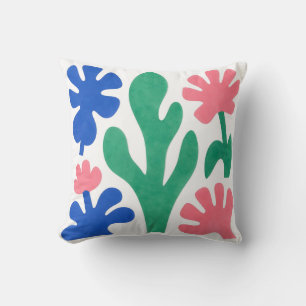 Cojín Decorativo Recortes florales atrevidos al estilo de Matisse
