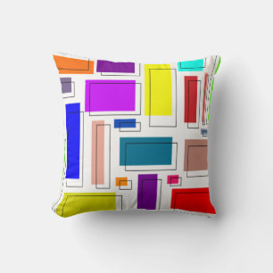 Cojín Decorativo Rectángulos de Bauhaus 