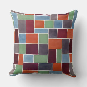 Cojín Decorativo Rectángulos Geométricos Coloridos 8