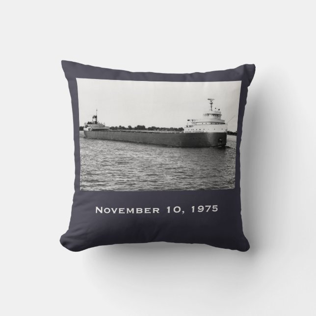 Cojín Decorativo Recuerda el Edmund Fitzgerald (Anverso)