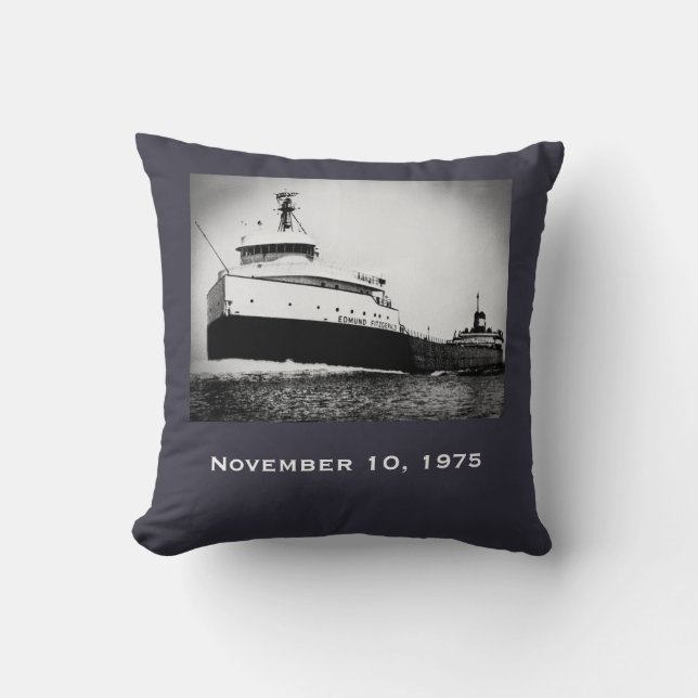 Cojín Decorativo Recuerda el Edmund Fitzgerald (Anverso)