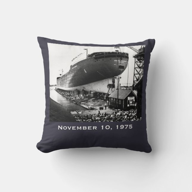 Cojín Decorativo Recuerda el Edmund Fitzgerald (Anverso)