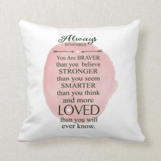 Cojín Decorativo Recuerde siempre que le aman más que usted sabe