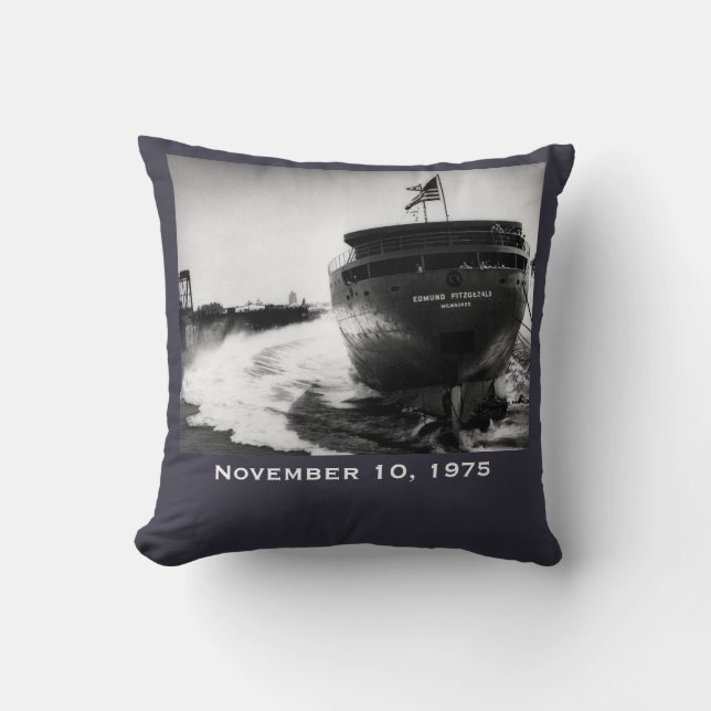 Cojín Decorativo Recuerden el Edmund Fitzgerald (Anverso)