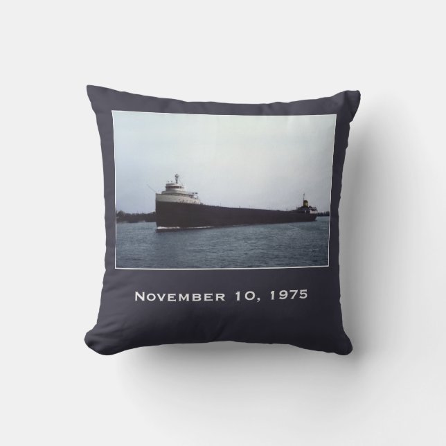 Cojín Decorativo Recuerden el Edmund Fitzgerald (Anverso)