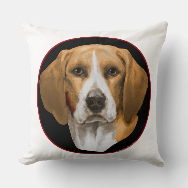 Cojín Decorativo Recuerdo de Beagle MACHO (Anverso)