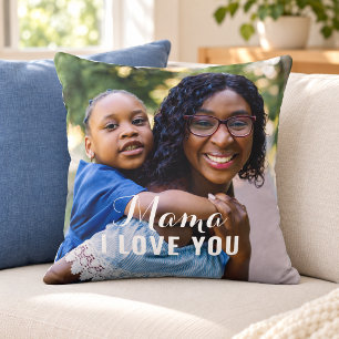 Cojín Decorativo Recuerdo de foto de Mama te quiero
