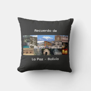 Cojín Decorativo Recuerdo de La Paz Bolivia